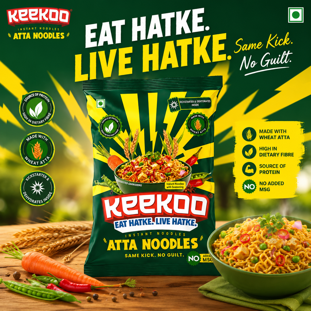 Keekoo Veg Atta Noodles High in Dietary Fiber