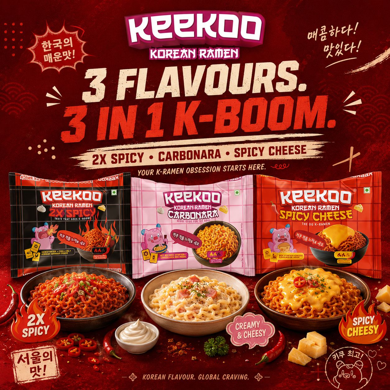 Trio Korean Ramen