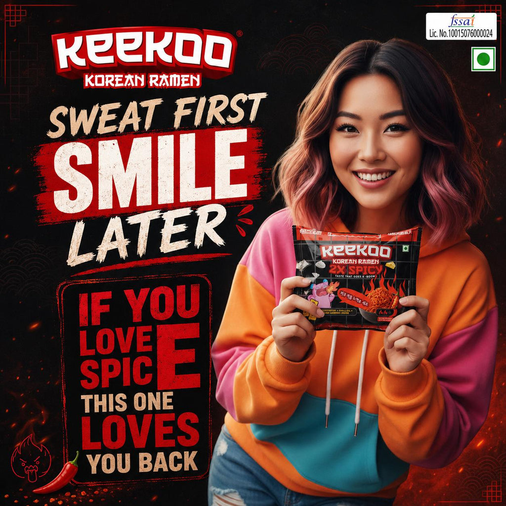 Keekoo Korean Ramen – 2x Spicy | 5-in-1 Pack